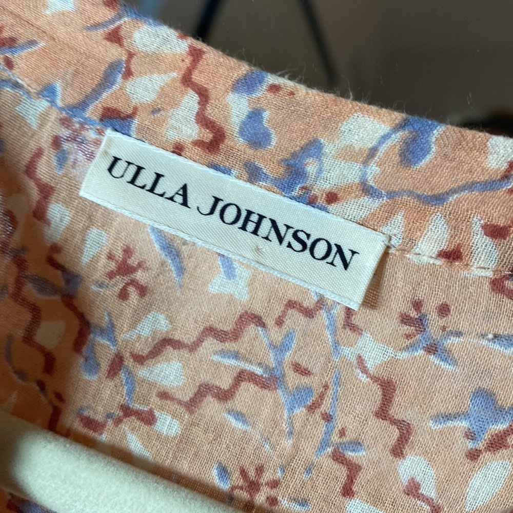 Ulla Johnson Boho Euro Summer Long Sleeve Dress Coquette Cottagecore Wedding - Picture 3 of 8
